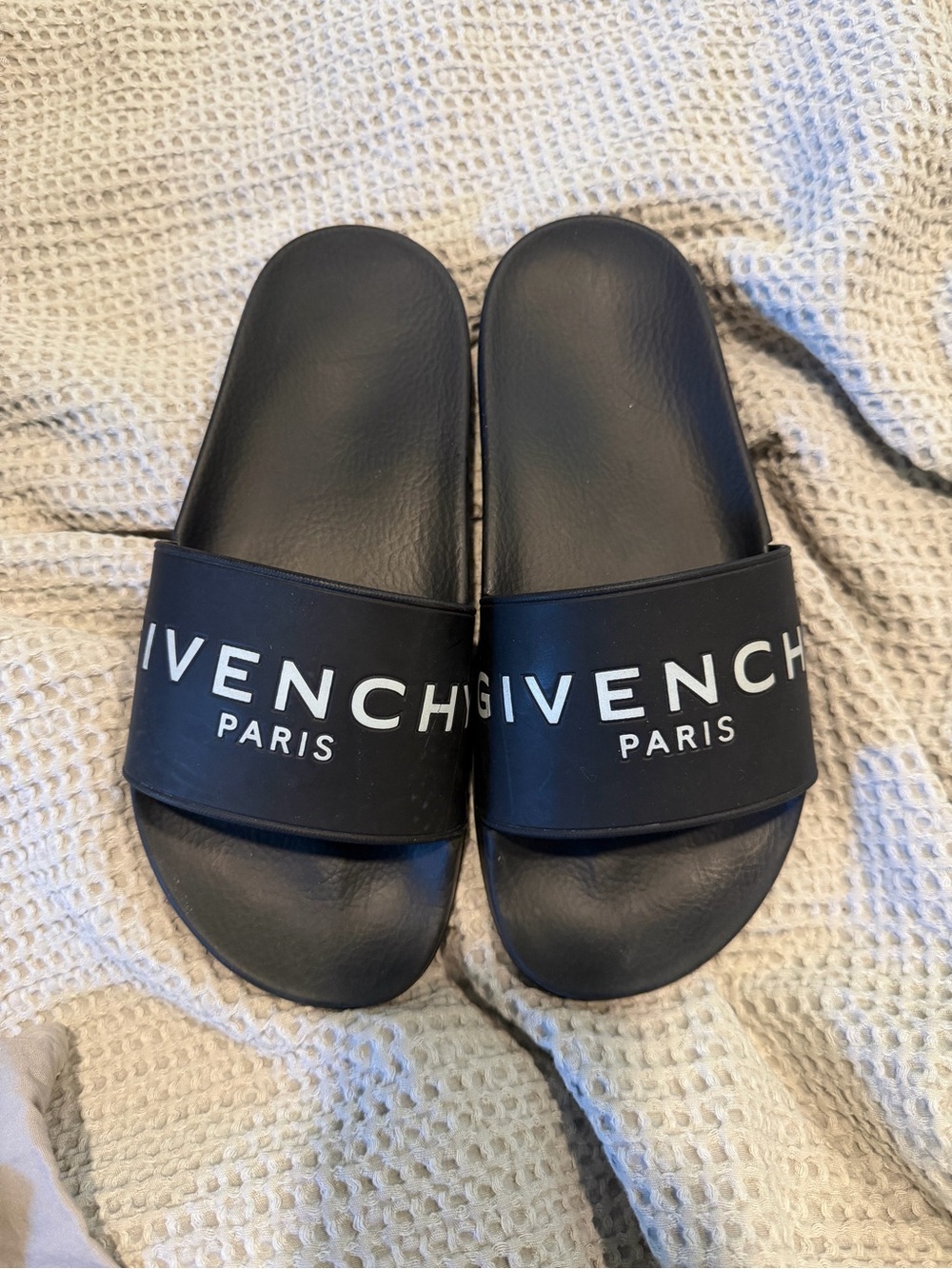 Givenchy Black Logo Slide Sandals